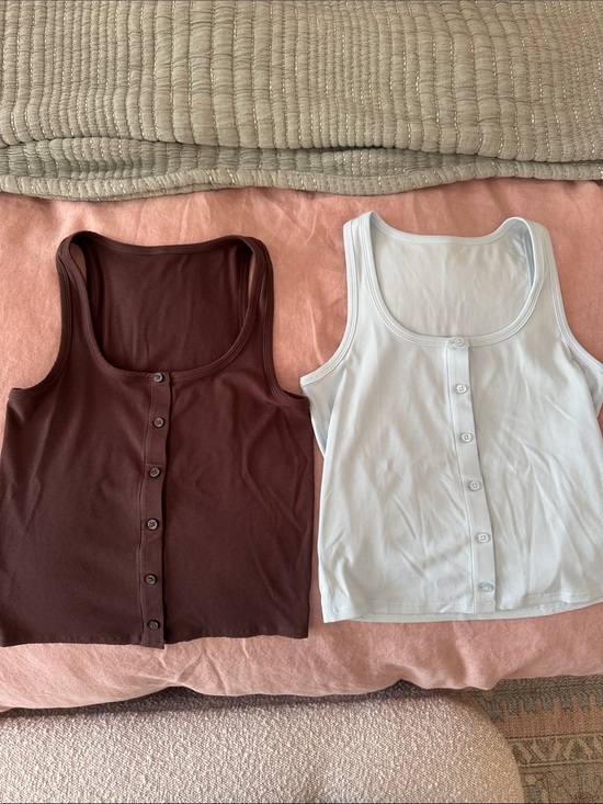 Vuori Tops - Vuori pose cardigan button down tank tops